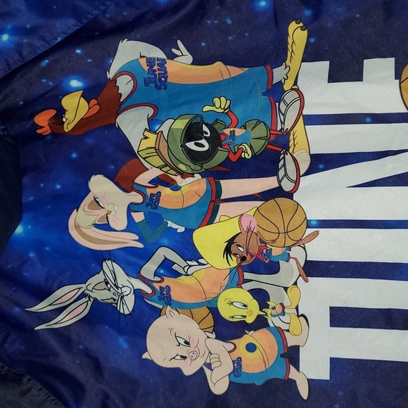 Members Only x Space Jam: A New Legacy Snorkel Bomber Puffer Jacket Size Medium - Picture 11 of 16